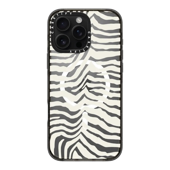 Casetify Zebra Print MagSafe iPhone Case - iPhone 16 Pro Max - Picture 1 of 4